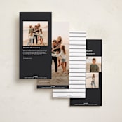 "Elegant frame" - Tall Holiday Cards in Night Sky by Stacey Meacham - Back of Card Options
