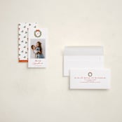 "Merry Monogram" - Tall Holiday Cards in Winter Whispers by Cass Loh - Assembled
