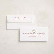 "Merry Monogram" - Tall Holiday Cards in Winter Whispers by Cass Loh - FREE Recipient Addressing