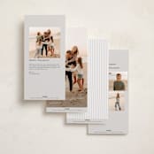"Soirée" - Tall Holiday Cards in Snow by Lottie Aldarwish - Back of Card Options