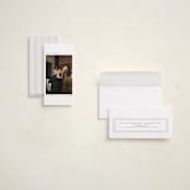 "Soirée" - Tall Holiday Cards in Snow by Lottie Aldarwish - Assembled