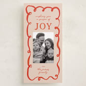 "Swirly" - Tall Holiday Cards in Sugar Cookie by Sierra Lee - Front