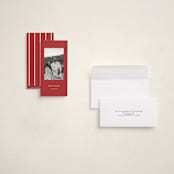 "typed" - Tall Holiday Cards in Cardinal by Kristen Knechtel - Assembled