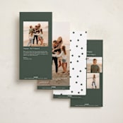 "Fig" - Tall Holiday Cards in Pine Needle by Blustery August - Back of Card Options