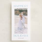 "Elevate" - Tall Holiday Cards in Wintermint by Angela Thompson - Front