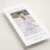 "Elevate" - Tall Holiday Cards in Wintermint by Angela Thompson - Detail