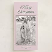 "prep" - Tall Holiday Cards in Petal by Annie Shapiro - Front