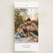"blissful" - Tall Holiday Cards in Moss by Annie Shapiro - Front