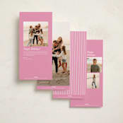 "Color Frame" - Tall Holiday Cards in Gumdrop by Baumbirdy - Back of Card Options