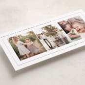 "Minimal Frame" - Tall Holiday Cards in Pinecone by Ekko Studio - Detail