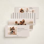 "Vintage Album" - Tall Holiday Cards in Snow by Tamara Hilje - Back of Card Options