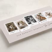 "Merriest Momements" - Tall Holiday Cards in Linen by Meggy Masters - Detail