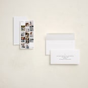 "photo stripes" - Tall Holiday Cards in Snow by Sumak Studio - Assembled