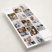 "photo stripes" - Tall Holiday Cards in Snow by Sumak Studio - Detail