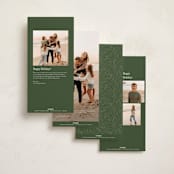 "Stacked Trio" - Tall Holiday Cards in Wreath by Michelle Taylor - Back of Card Options