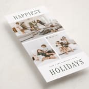"Stacked Trio" - Tall Holiday Cards in Wreath by Michelle Taylor - Detail