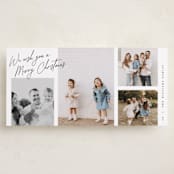 "Christmas Collection" - Tall Holiday Cards in Coal by Pixel and Hank - Front
