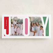 "Inner Joy" - Tall Holiday Cards in Ruby by Lauren Chism - Front