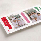"Inner Joy" - Tall Holiday Cards in Ruby by Lauren Chism - Detail