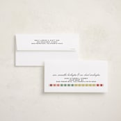 "Vintage Stripes" - Tall Holiday Cards in Chartreuse by Stacey Day - FREE Recipient Addressing