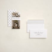 "Flow" - Tall Holiday Cards in Coal by Pixel and Hank - Assembled