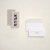 "Photo Booth Holiday" - Tall Holiday Cards in Sand by Chelsea Petaja - Assembled