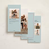 "Pavlova" - Tall Holiday Cards in Sky by Blustery August - Back of Card Options