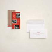 "trio stack" - Tall Holiday Cards in Berry by Ellen Schlegelmilch - Assembled