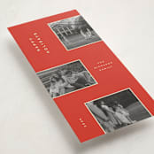 "trio stack" - Tall Holiday Cards in Berry by Ellen Schlegelmilch - Detail