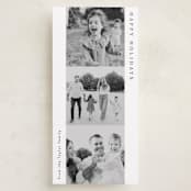 "Stacked Photo Strip" - Tall Holiday Cards in Tuxedo by Alethea and Ruth - Front