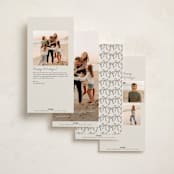 "Film" - Tall Holiday Cards in Vanilla by Tamara Hilje - Back of Card Options