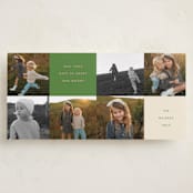 "Squared" - Tall Holiday Cards in Mistletoe by Morgan Kendall - Front