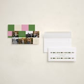 "Squared" - Tall Holiday Cards in Mistletoe by Morgan Kendall - Assembled