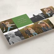 "Squared" - Tall Holiday Cards in Mistletoe by Morgan Kendall - Detail