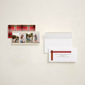 "Reel" - Tall Holiday Cards in Almond by Morgan Kendall - Assembled