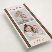 "rugby" - Tall Holiday Cards in Holly Berry by Annie Shapiro - Detail