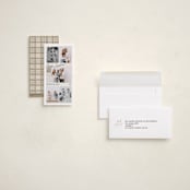 "Holiday Film" - Tall Holiday Cards in Snow by Robert and Stella - Assembled