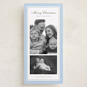 "Sage" - Tall Holiday Cards in Blue Spruce by Wildfield Paper Co - Front