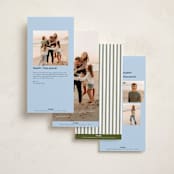 "Sage" - Tall Holiday Cards in Blue Spruce by Wildfield Paper Co - Back of Card Options