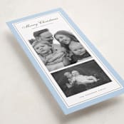 "Sage" - Tall Holiday Cards in Blue Spruce by Wildfield Paper Co - Detail