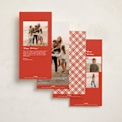 "Duetto" - Tall Holiday Cards in Marshmallow by Pati Cascino - Back of Card Options
