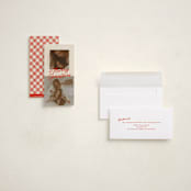 "Duetto" - Tall Holiday Cards in Marshmallow by Pati Cascino - Assembled