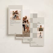 "Tall Squares" - Tall Holiday Cards in Vanilla by Kelly Watkins - Back of Card Options