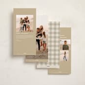 "Nostalgic warmth" - Tall Holiday Cards in Pudding by Creo Study - Back of Card Options