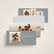 "Mingo" - Tall Holiday Cards in Snow by Deynaaz Daraei - Back of Card Options