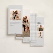 "Candid" - Tall Holiday Cards in Midnight by Inkblot Design - Back of Card Options