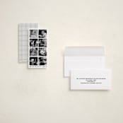 "Candid" - Tall Holiday Cards in Midnight by Inkblot Design - Assembled