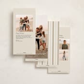 "Vintage Holiday Vibe" - Tall Holiday Cards in Eggnog by Cleghorn Creative - Back of Card Options