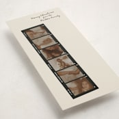 "Vintage Holiday Vibe" - Tall Holiday Cards in Eggnog by Cleghorn Creative - Detail