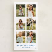 "Wander" - Tall Holiday Cards in Frost by Megan Davis - Front